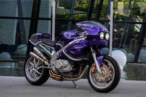 Custom Honda Vfr Retro Racer Looks Seriously Funky Dressed In Purple