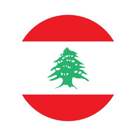 Lebanon, asia, circle, country, ellipse, flag, national icon - Free ...