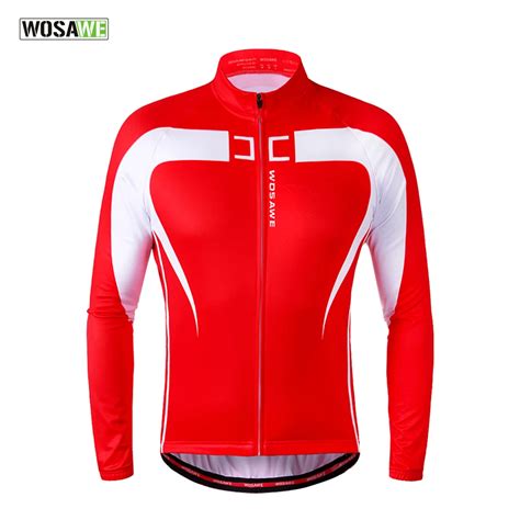 WOSAWE Thermal Fleece Cycling Jersey Winter Warm Up Bicycle Clothing