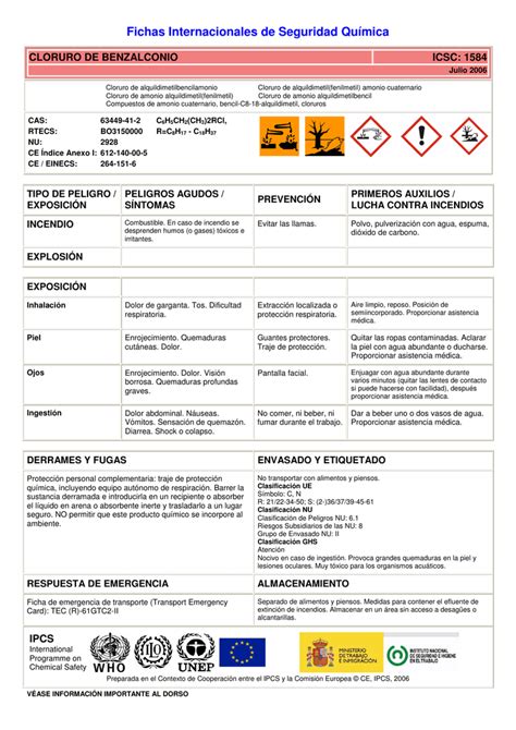 Ficha De Datos De Seguridad