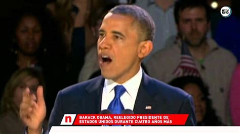 Barack Obama Gana Las Elecciones Presidenciales De Estados Unidos 2012