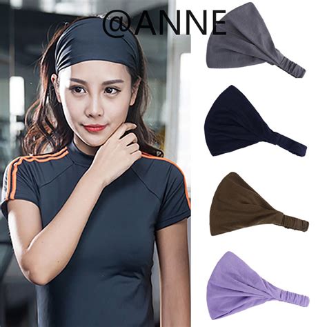 [ultra Wide Hairband] White Hair Hairband Non Slip Sports Hairband Yoga