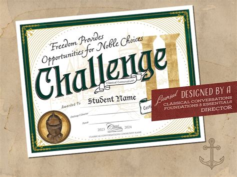 Cc Challenge Ii End Of Year Certificates Of Achievement Cc Challenge 2