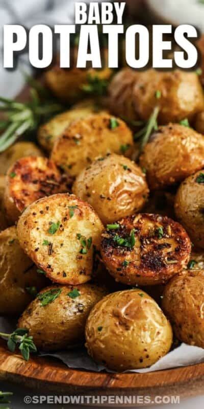 Rosemary Roasted Baby Potatoes Spend With Pennies