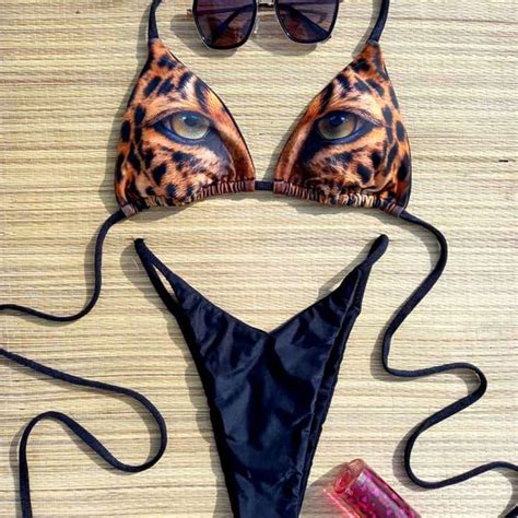 Eye Thong Bikini Etsy