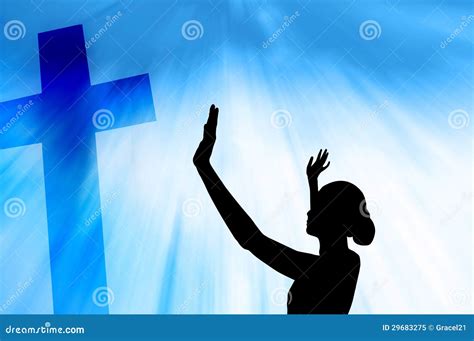 Christian Women Praying Clip Art