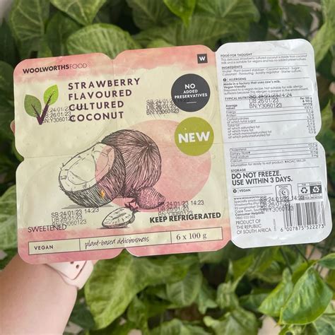 Woolworths Food Strawberry Flavoured Cultured Coconut Review Abillion