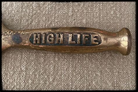 Vintage Brass Miller High Life Bottle Opener Muddler Ice Etsy