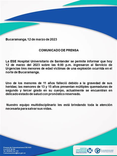 Explosión Dejó Un Niño Muerto Y Otras Dos Menores Heridas En