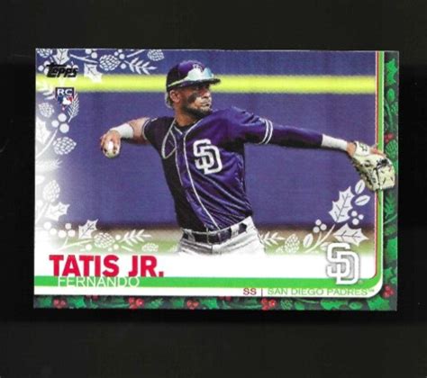 Fernando Tatis Jr Topps Holiday Winter Hw Rc Padres Ebay