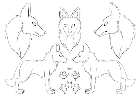 F2u Wolf Reference Base By Igrisa On Deviantart