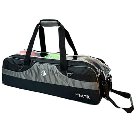 Path Triple Tote Roller Plus Black Silver Pyramid Bowling