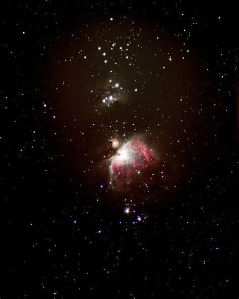 Orion Nebula through a Celestron TravelScope 70 : r/astrophotography