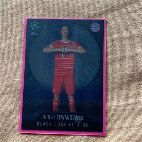 Topps Match Attax 2022 2023 Robert Lewandowski Black Edge Edition