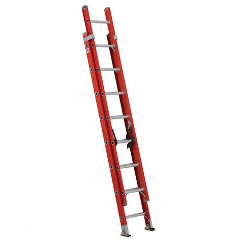 Werner Ft Fiberglass D Rung Extension Ladder With Lb Load