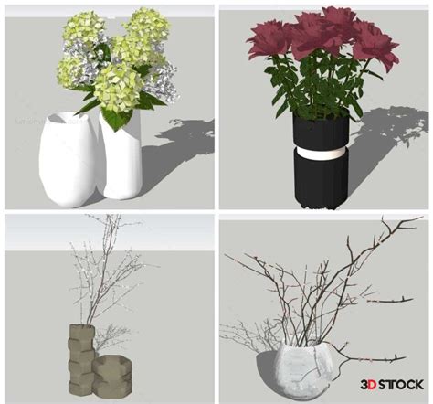 indoor and outdoor plants - 3D Stock : 3D Models for Professionals