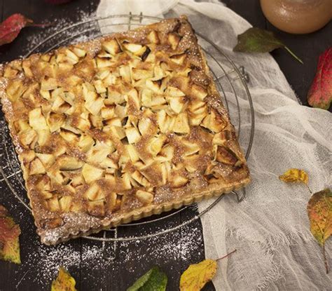 Een Zalig Lekkere Appeltaart Met Speculaas En Flanbeslag Met Een