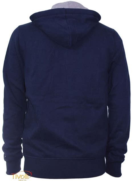 Blusa De Moletom Tommy Hilfiger Masculina Ziper E Capuz Azul