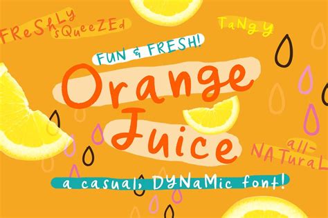 Orange Juice Font Free Font