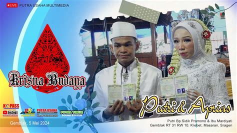 Live Krisna Budaya Ii Wedding Putri Aprias Ii Putra Timur Sound