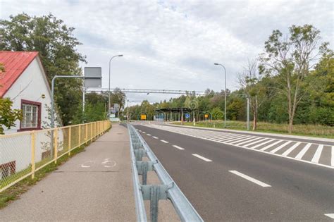 Entrance To Republic of Lithuania from Republic of Poland. Stock Image ...