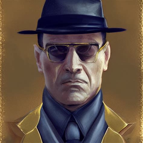 Prompthunt A Portrait Of A Mafia Boss In A Golden Suit D D Sci Fi