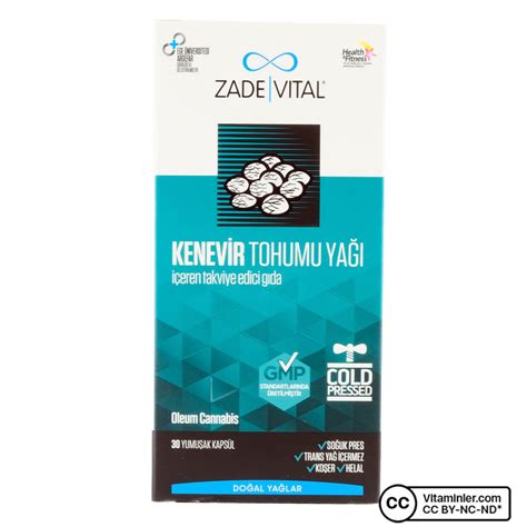 Zade Vital Kenevir Tohumu Ya Mg Kaps L Vitaminler