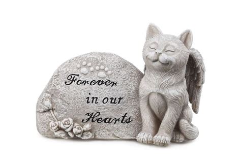 Pet Memorial Stones Plaque Angel Statue Grave Marker Headstone For