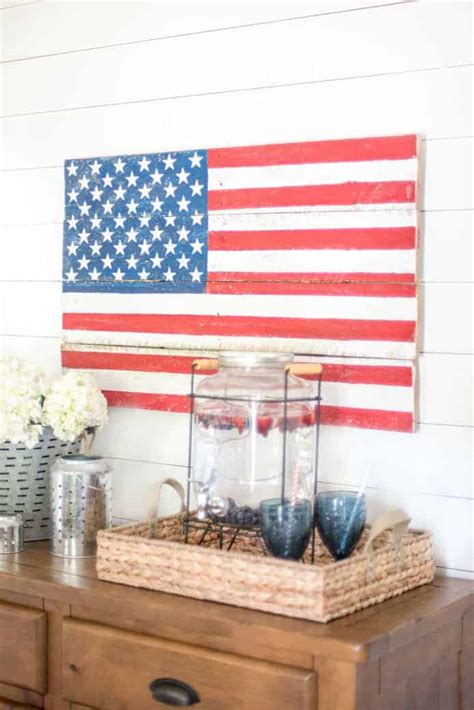 Diy Rustic Pallet Wood American Flag Tutorial Create Patriotic Wall Art