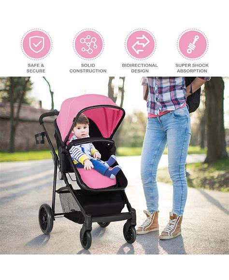 Costway 2 In1 Foldable Baby Stroller Kids Travel Newborn Infant Macys