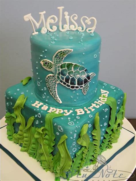 Easy Sea Turtle Birthday Cake