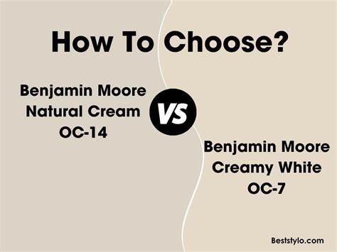 Benjamin Moore Creamy White Vs Natural Cream