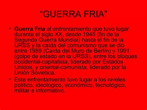 Guerra Fria Capitalismo Y Socialismo PPT Descarga Gratuita