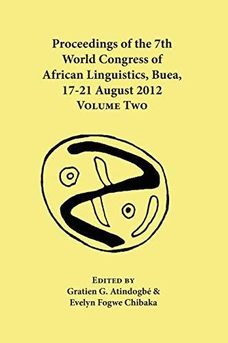 Proceedings Of The 7th World Congress Of African Linguistics Buea 17