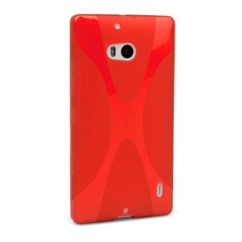 Yousave Nokia Lumia Silicone Gel X Line Case Red