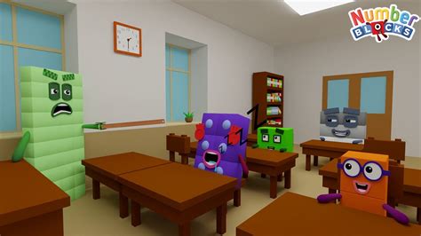 Oh No Numberblocks 6 Sleeping In Class Numberblocks 3d Fanmade Coloring Story Youtube