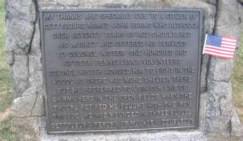 John Burns Gettysburg Fights Confederates 1863