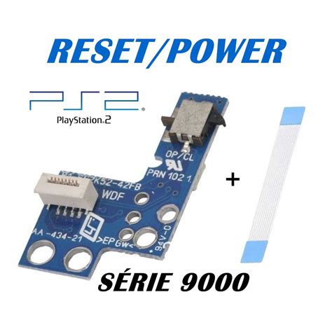 Placa Reset Power O Liga Desliga Ps Slim Xx Cabo Flat