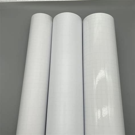 Glossy Cold Lamination Pvc Film With Green Grid White Paper Jiaxing Huayi