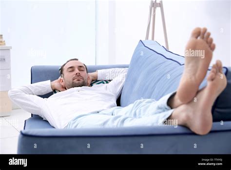 Barefoot Male Feet Sleep Hi Res Stock Photography And Images Alamy