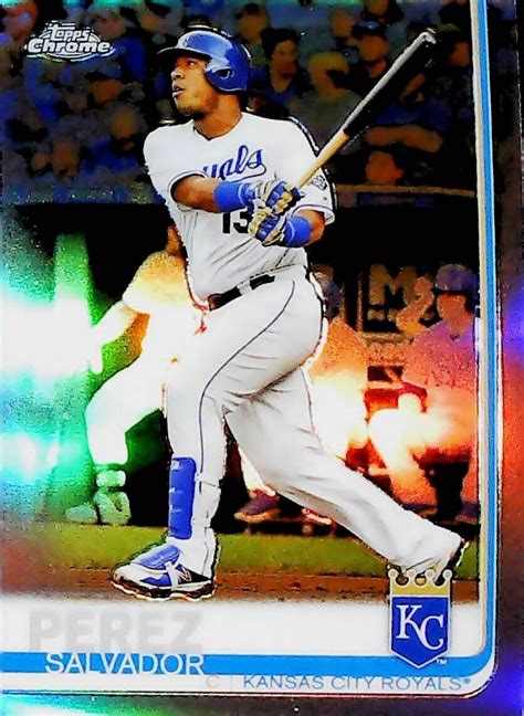 Topps Chrome Refractor Salvador Perez Kansas City Royals Ebay