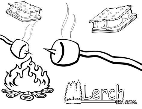 Smores Coloring Pages Coloring Pages