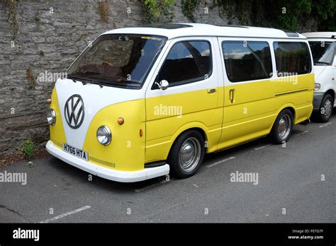 Toyota Hiace Van With A Modified Front End Designed To Look Like A Vw