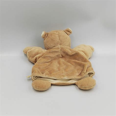 Doudou Marionnette Ours Beige Tonton Nouky NOUKIE S