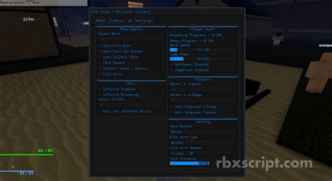 Project Slayers Auto Farm Kill Aura Inf Stamina More Scripts