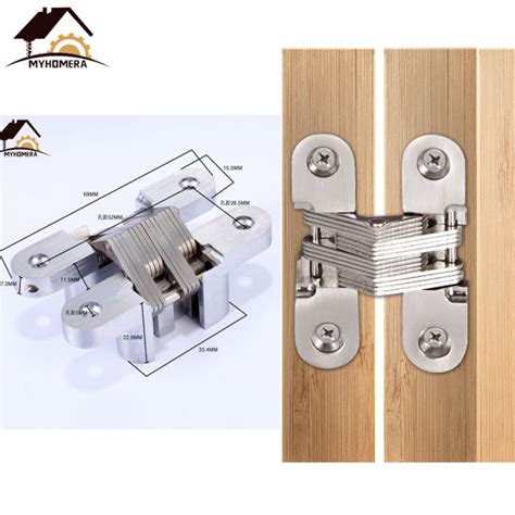 Stainless Steel Hidden Door Hinges 20kg Bearing 15 69mm Built In