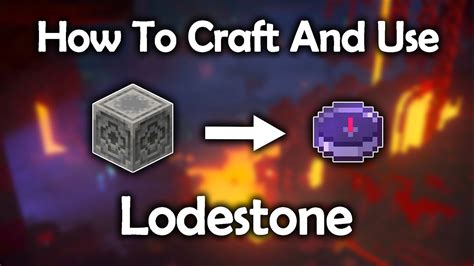 How To Craft And Use Lodestone In Minecraft Mr Maxus Minecraft Youtube