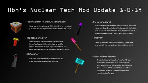 Minecraft Hbm Nuclear Tech Mod