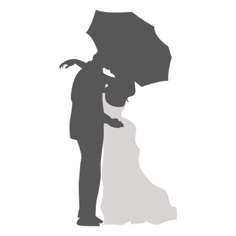 Wedding Couple Kissing Under Umbrella Png And Svg Design For T Shirts