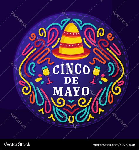 Cinco de mayo - may 5 federal holiday in mexico Vector Image
